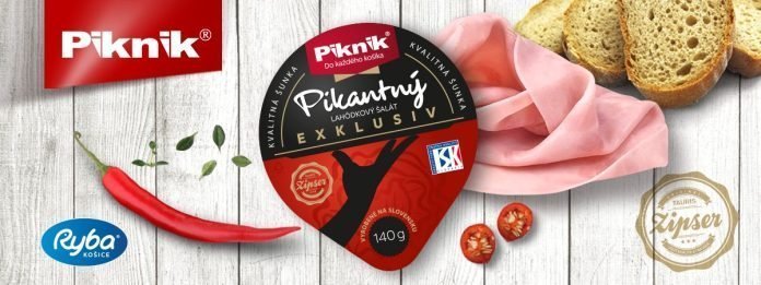 PIKNIK Pikantný šalát Exklusiv so ZIPSER šunkou Originál Značka kvality SK
